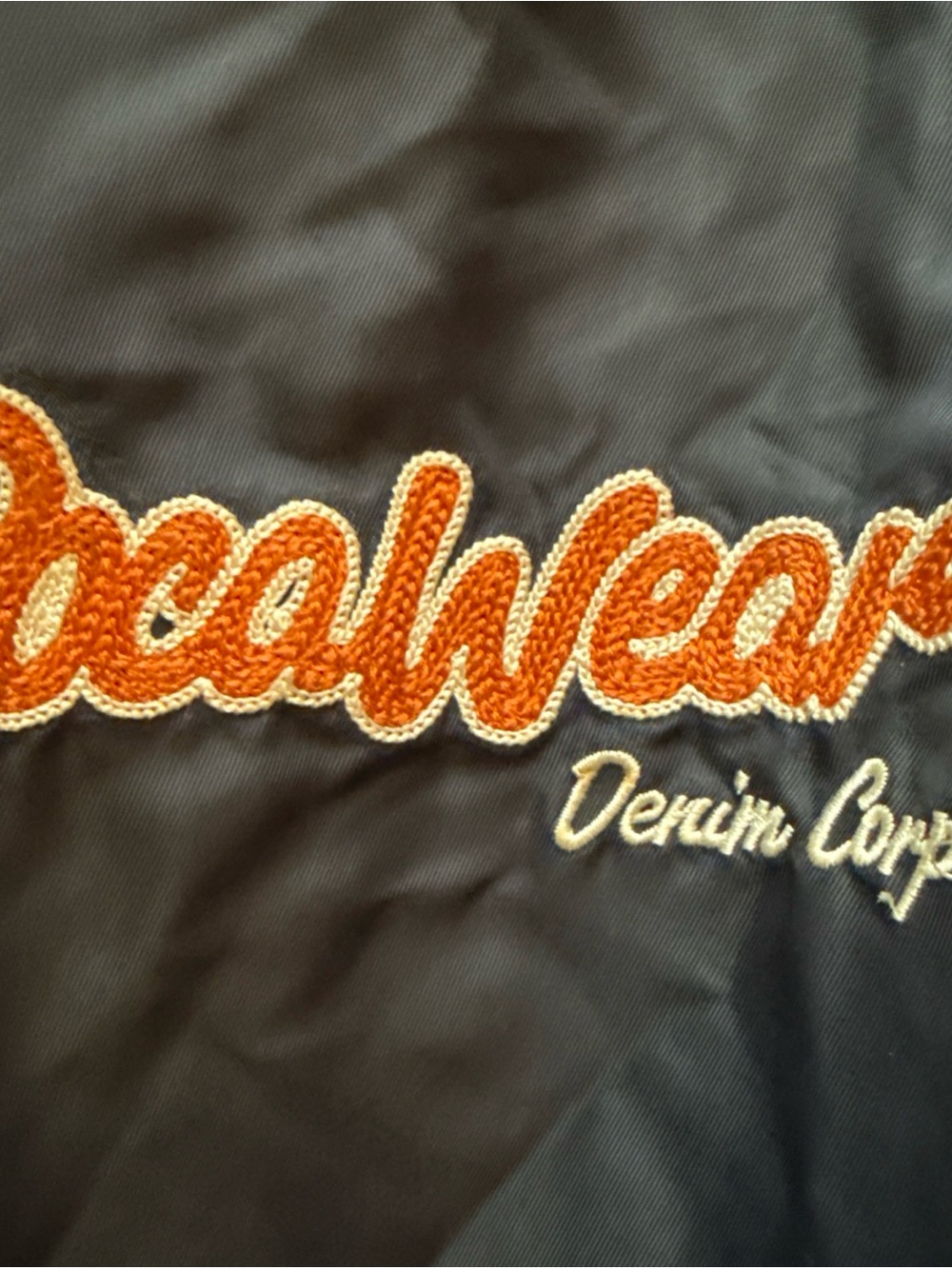 Vintage Rocawear Navy Jacket with Orange Trim and Patches - Picture 4 of 8